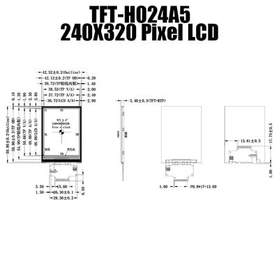 SPI 2,4-calowy, czytelny w świetle słonecznym, rezystancyjny ekran dotykowy TFT 240x320