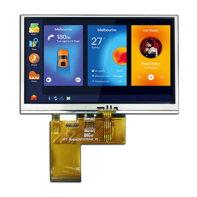 Rezystancyjny wyświetlacz LCD 3,3 V 4,3 cala, 800x480 LCD TFT 4,3 cala TFT-H043A10SVIST5R40