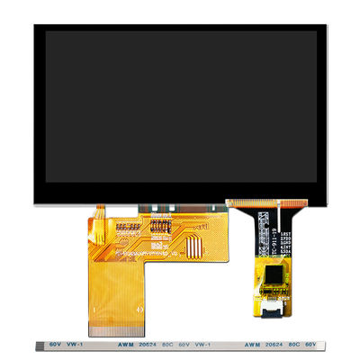 800x480 4,3-calowy moduł wyświetlacza TFT LCD Pojemnościowy moduł ekranu dotykowego Pcap Monitor