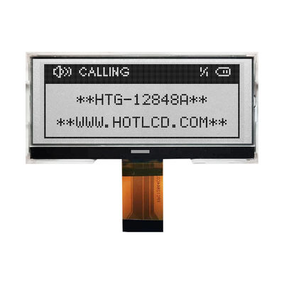 Graficzny wyświetlacz LCD COG 128X48 | Szary wyświetlacz STN z BIAŁYM podświetleniem/HTG12848A