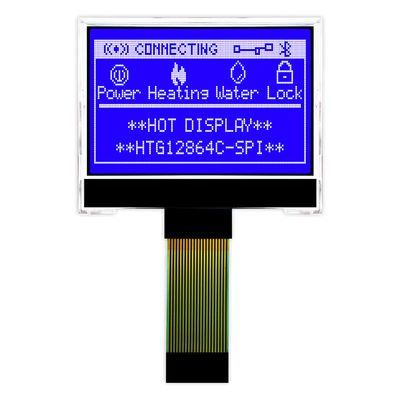 Moduł LCD 128X64 COG ST7567 Wyświetlacz SPI FSTN z białym podświetleniem bocznym HTG12864C-SPI