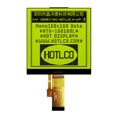 160X160 Kwadratowy moduł LCD COG Wyświetlacz FSTN z bocznym białym podświetleniem HTG160160L