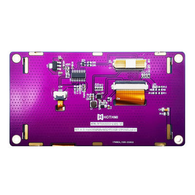 4,3-calowy wyświetlacz TFT LVDS 800x480 Pojemnościowy wyświetlacz LCD IPS TFT