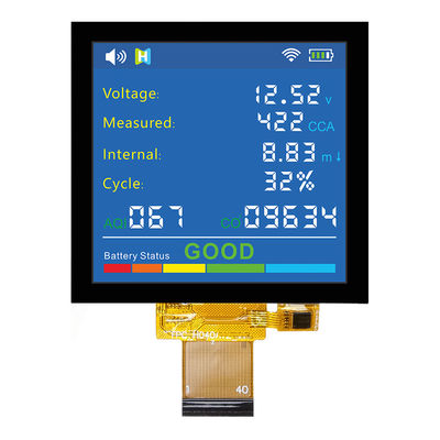 Kwadratowy wyświetlacz LCD 350cd / M2 IPS TFT 4 cale 320x320 punktów z CTP TFT-H040A12DHIIL3C40
