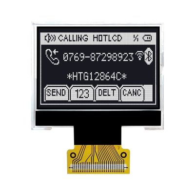 Trwały moduł graficzny LCD 128X64 COG ST7565R z białym podświetleniem bocznym HTG12864C