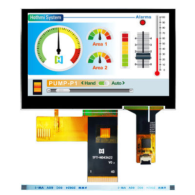 4,3-calowy 480x272 TFT LCD Moduł szerokotemperaturowy Wyświetlacz LCD Pcap Monitor