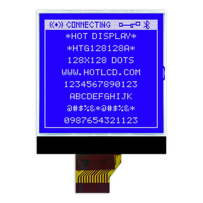 128X128 Chip na szklanym wyświetlaczu LCD, monochromatyczny graficzny wyświetlacz LCD UC1617S HTG128128A