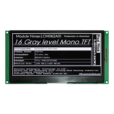6,2-calowy wyświetlacz LCD Rozdzielczość 640 x 320 MONO TFT LCD Monitor czytelny w świetle słonecznym