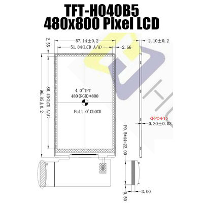 4-calowy moduł TFT LCD 480X800 Producent wyświetlaczy TFT LCD do monitorów