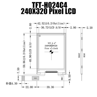 2,4-calowy wyświetlacz SPI TFT LCD Ekran panelu IPS 240x320 Producenci wyświetlaczy LCD