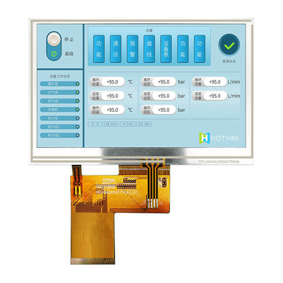 4,3-calowy rezystancyjny panel dotykowy Tft Lcd 480x272 Ips Monitory Lcd Producent wyświetlaczy Tft Lcd