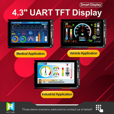 4,3-calowy pojemnościowy ekran dotykowy UART Wyświetlacz TFT LCD 480x272 Z PŁYTĄ KONTROLERA LCD