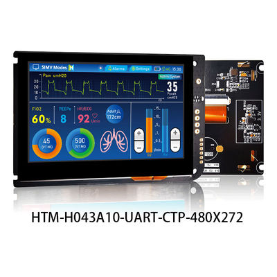 4,3-calowy pojemnościowy ekran dotykowy UART Wyświetlacz TFT LCD 480x272 Z PŁYTĄ KONTROLERA LCD