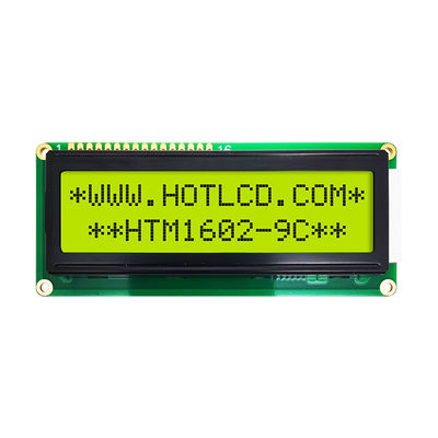 Moduł wyświetlacza LCD 16x2 znaków STN + szary numer seryjny z żółtym zielonym podświetleniem