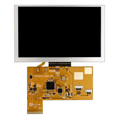 5,0-calowy inteligentny ekran szeregowy 800x480 UART TFT Czytelny w świetle słonecznym